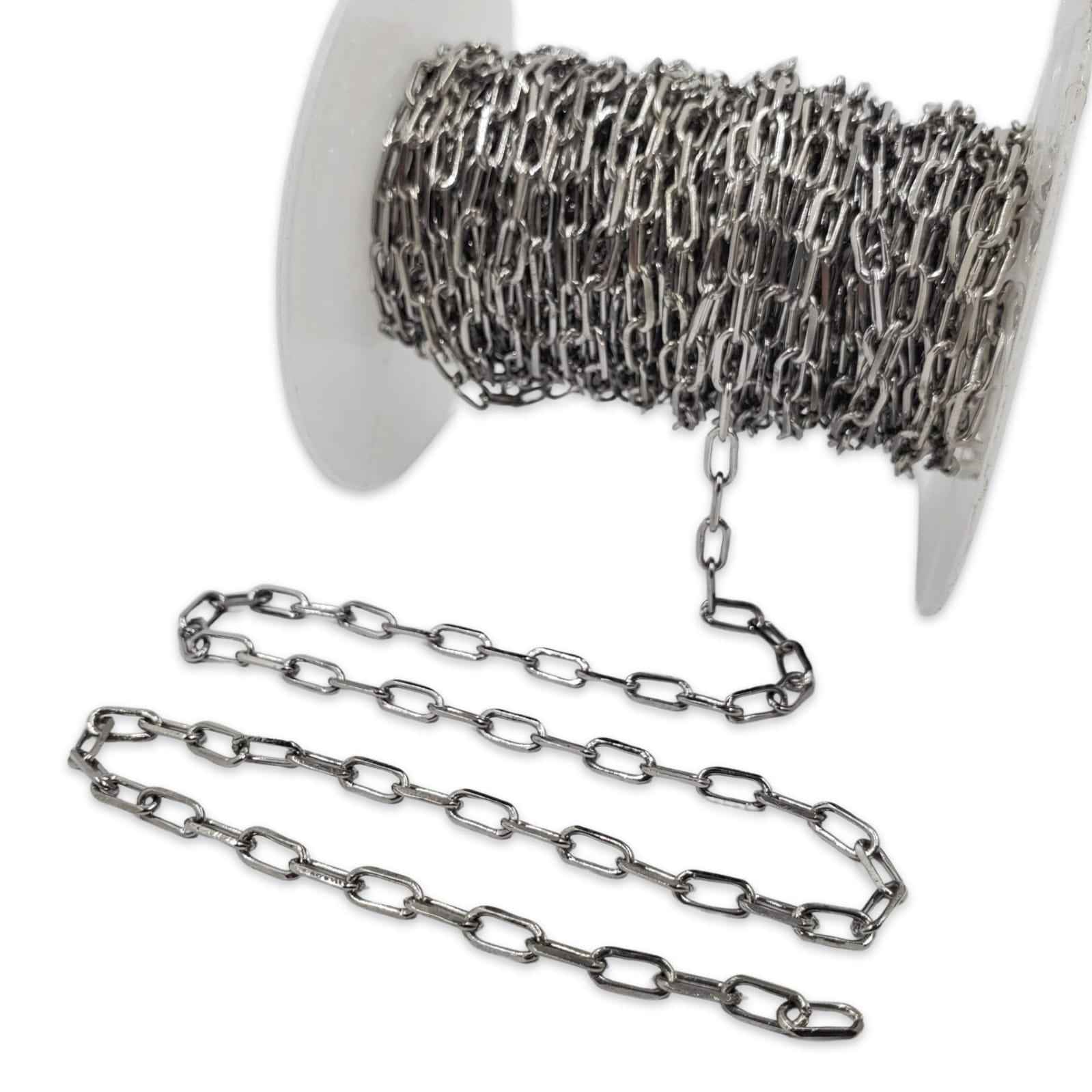 Cadena Cuadro Chapa de Rodio Complementos - Accesorios Rubi