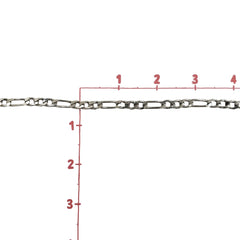 Cadena Doble Barbada Chapa de Rodio Complementos - Accesorios Rubi