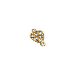 Conector Flor Oro Laminado Dije - Accesorios Rubi