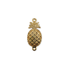 Conector Piña Oro Laminado Dije - Accesorios Rubi