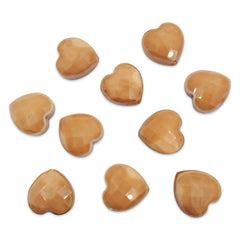 Cristal Corazón Beige Mate Cristal - Accesorios Rubi