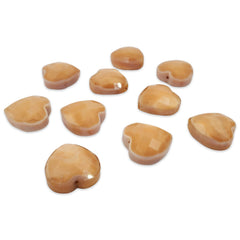 Cristal Corazón Beige Mate Cristal - Accesorios Rubi