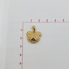 Dije Cabeza Oso Oro Laminado Dije - Accesorios Rubi