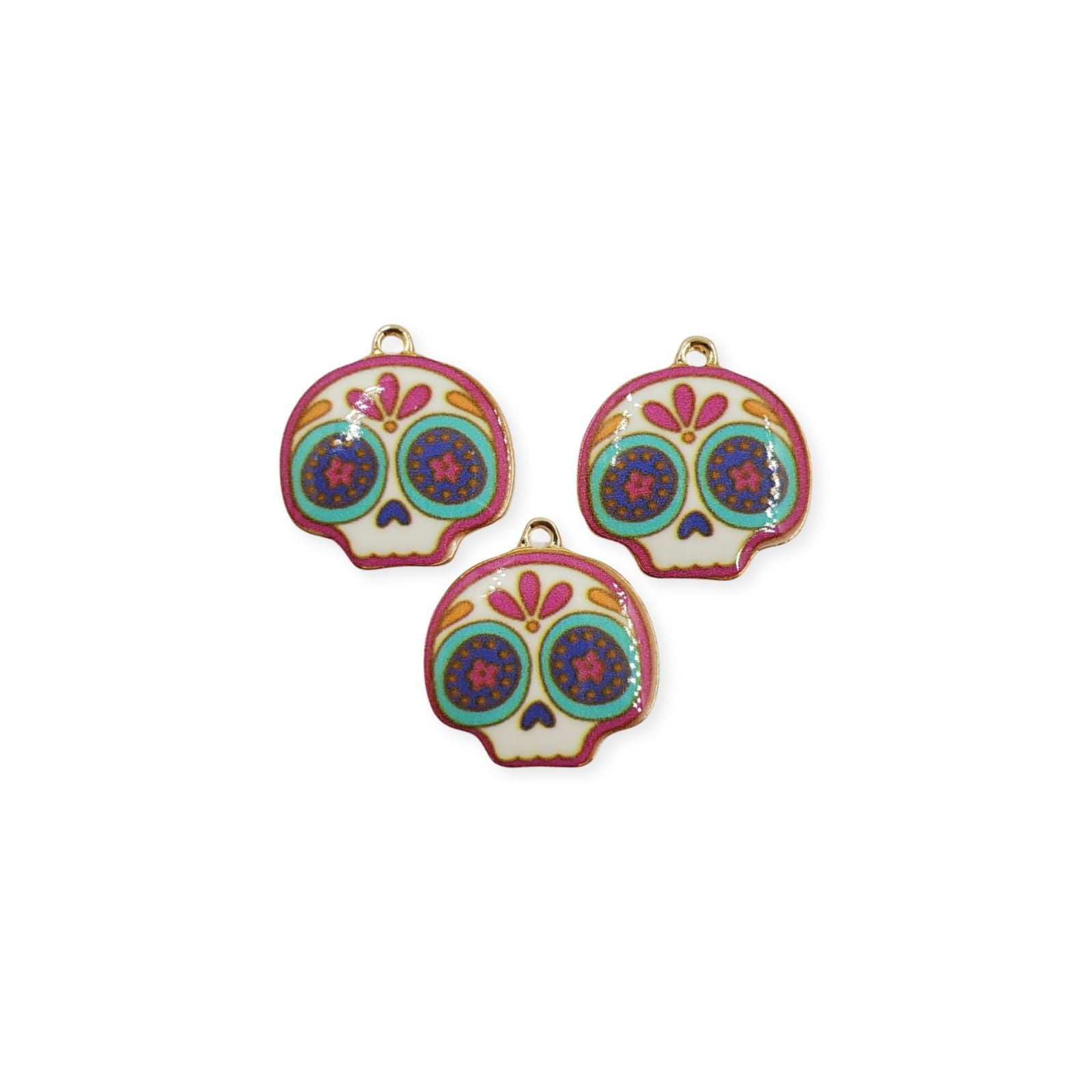 Dije Calavera Esmaltada 1 Dije - Accesorios Rubi