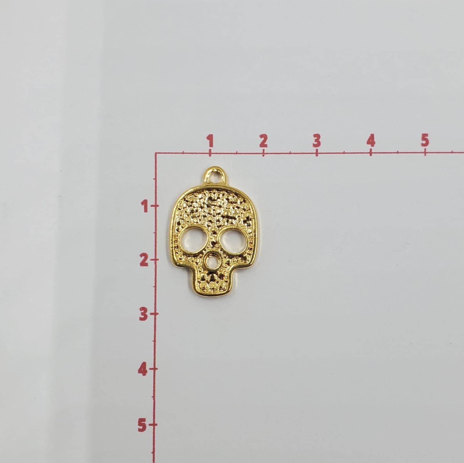 Dije Calavera Oro Laminado Dije - Accesorios Rubi