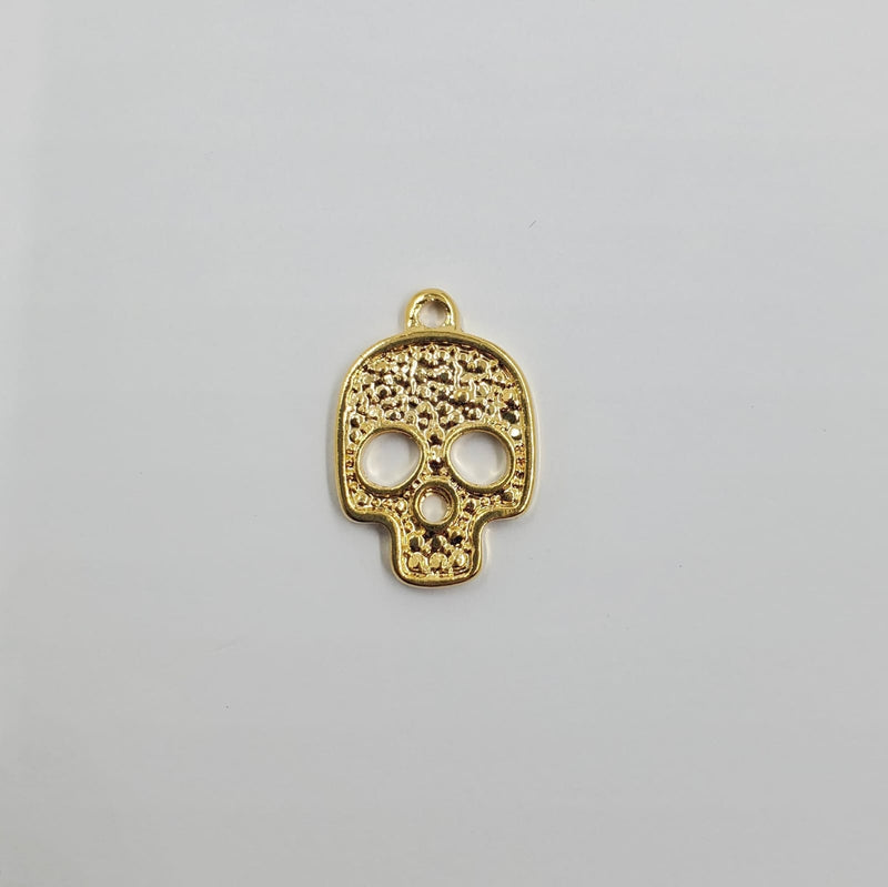 Dije Calavera Oro Laminado Dije - Accesorios Rubi
