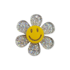 Dije Flor con Emoji de Acrílico Dije - Accesorios Rubi