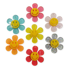 Dije Flor con Emoji de Acrílico Dije - Accesorios Rubi