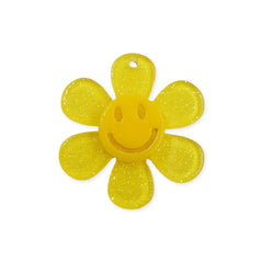 Dije Flor con Emoji de Acrílico Dije - Accesorios Rubi