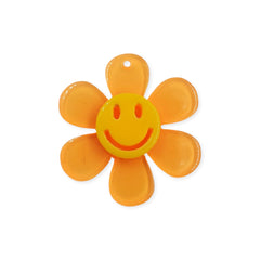 Dije Flor con Emoji de Acrílico Dije - Accesorios Rubi