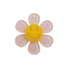 Dije Flor con Emoji de Acrílico Dije - Accesorios Rubi