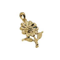 Dije Flor con Porta Dije Oro Laminado Dije - Accesorios Rubi