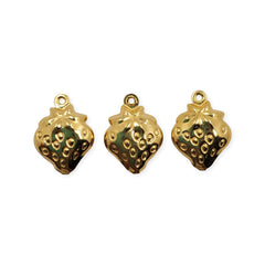 Dije Fresa Oro Laminado Dije - Accesorios Rubi