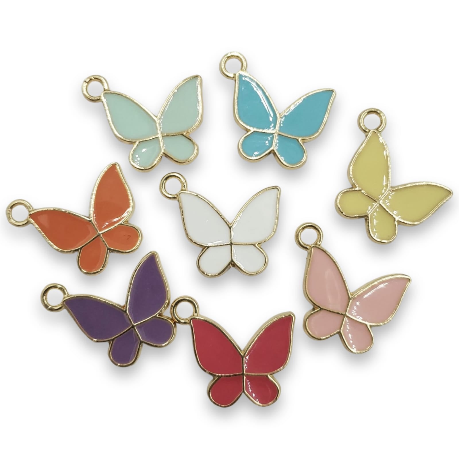 Dije Mariposa Lisa Esmaltada Dije - Accesorios Rubi