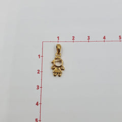 Dije Niña Oro Laminado Dije - Accesorios Rubi
