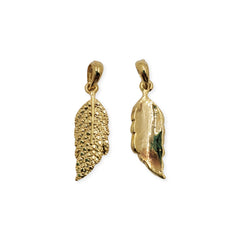 Dije Pluma con Porta Dije Oro Laminado Dije - Accesorios Rubi