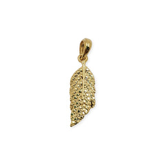 Dije Pluma con Porta Dije Oro Laminado Dije - Accesorios Rubi
