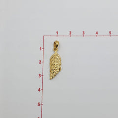 Dije Pluma con Porta Dije Oro Laminado Dije - Accesorios Rubi