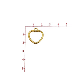 Dije Silueta Corazón 3 Oro Laminado Dije - Accesorios Rubi