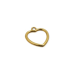 Dije Silueta Corazón 3 Oro Laminado Dije - Accesorios Rubi