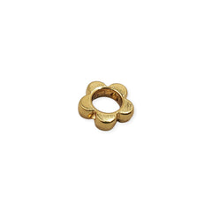 Dije Silueta Flor Transversal Oro Laminado Dije - Accesorios Rubi