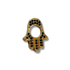Dije Mano de Fatima Conector Micropave Latón