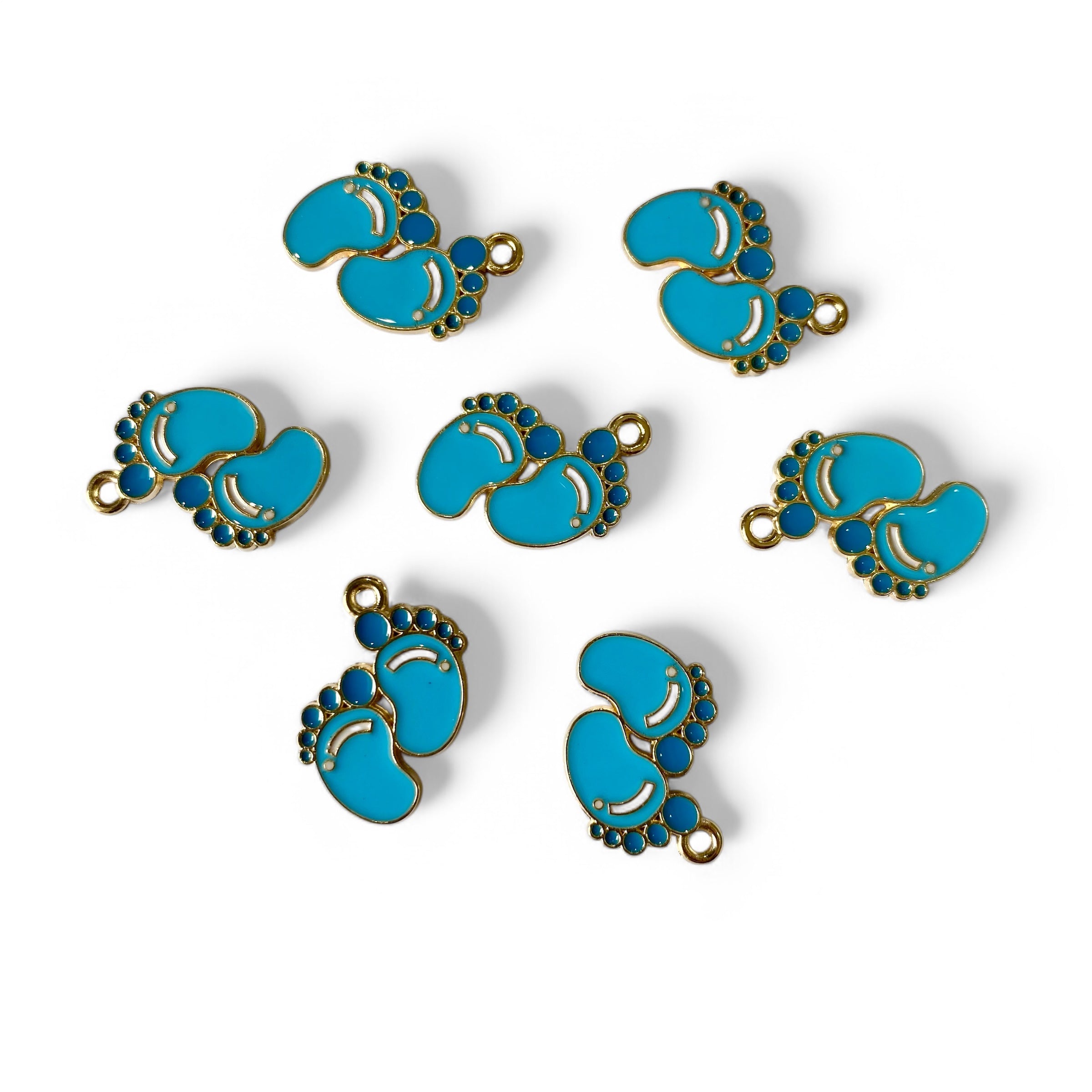 Dije Pies Esmaltado un Ojal