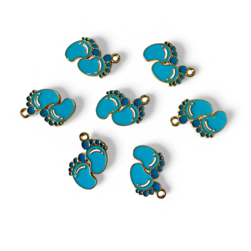 Dije Pies Esmaltado un Ojal