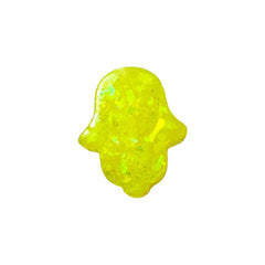 Dije Mano de Fatima Con Glitter de Acrílico