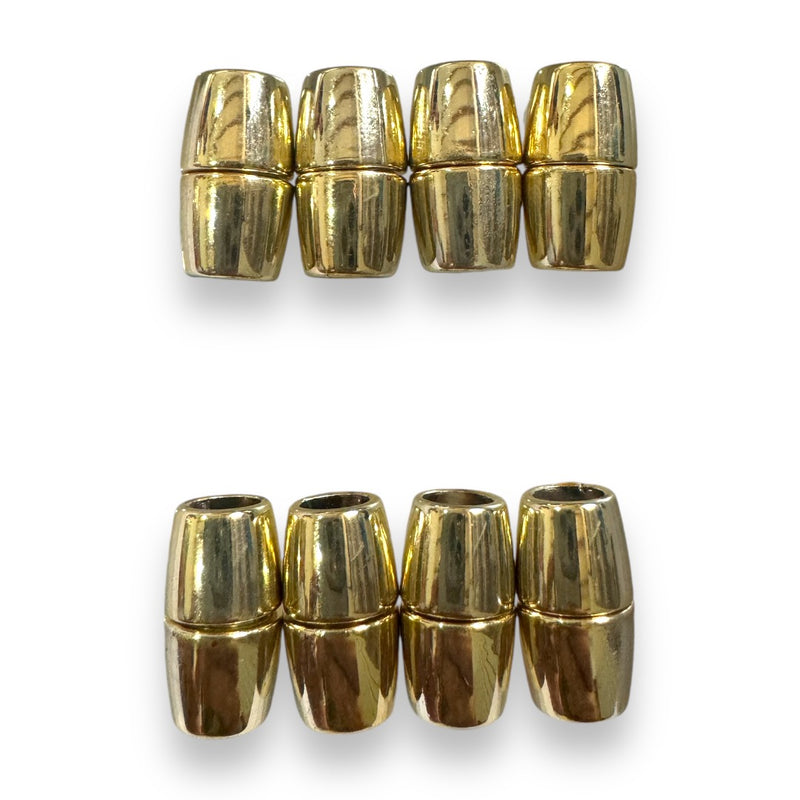 Broche de Imán Para Cordón Grueso Dorado Pastimetal