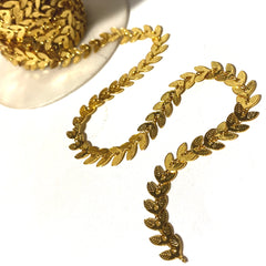 Cadena Espiga Chapa 24k