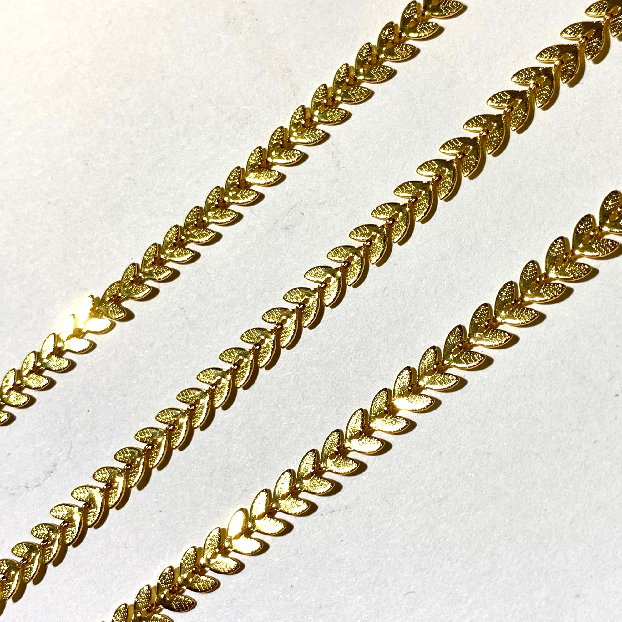 Cadena Espiga Chapa 24k