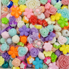 Mix Flores Pastel de Acrílico Dije - Accesorios Rubi