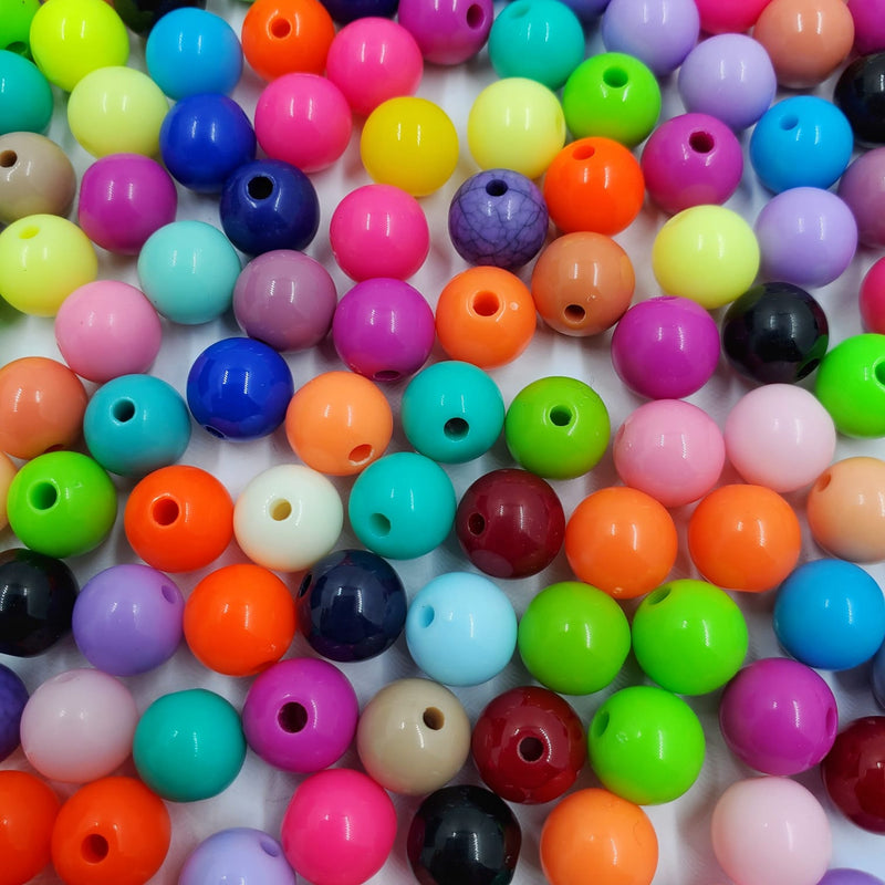 Separador Bola Lisa Multicolor de Acrílico Dije - Accesorios Rubi