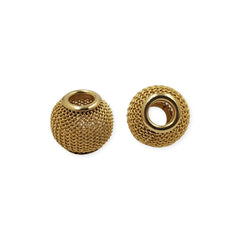 Separador Bola 2 Oro Laminado Dije - Accesorios Rubi