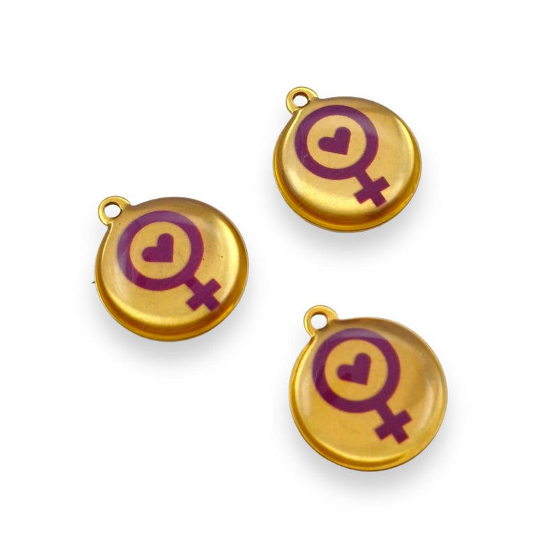 Dije Medalla de Venus de Acero Inoxidable Acero inoxidable - Accesorios Rubi