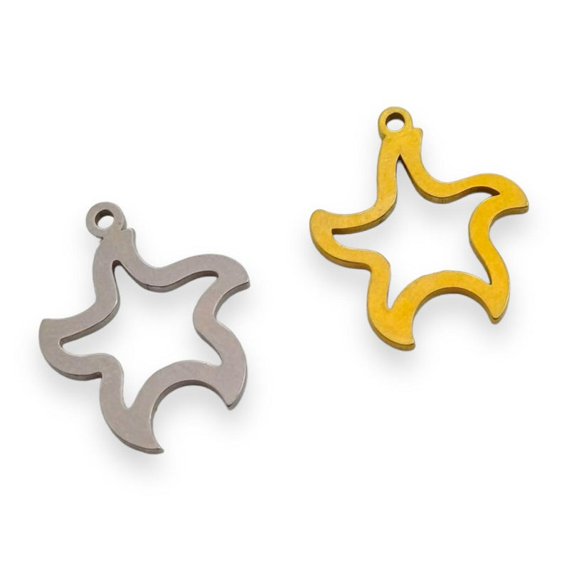 Dije Estrella Hueca Acero Inoxidable Acero inoxidable - Accesorios Rubi