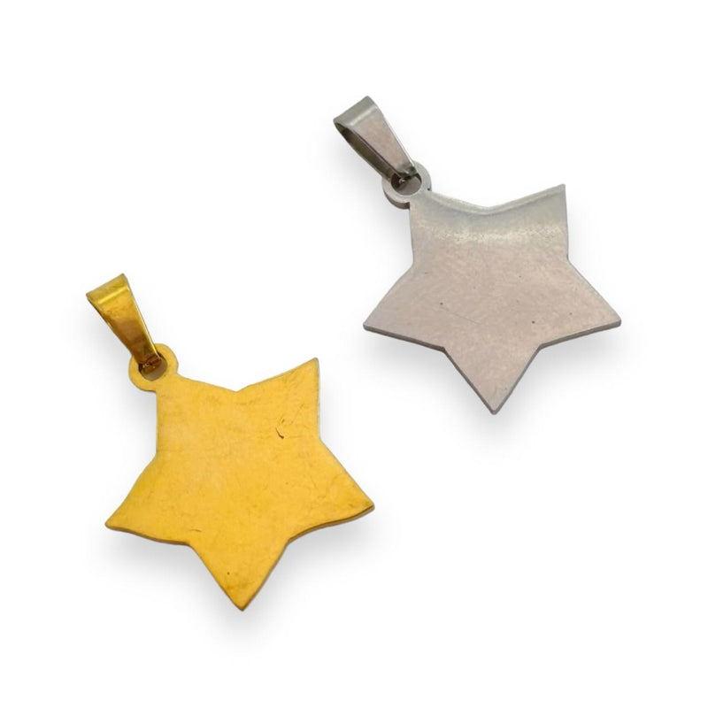 Dije Estrella Lisa Acero Inoxidable Acero inoxidable - Accesorios Rubi