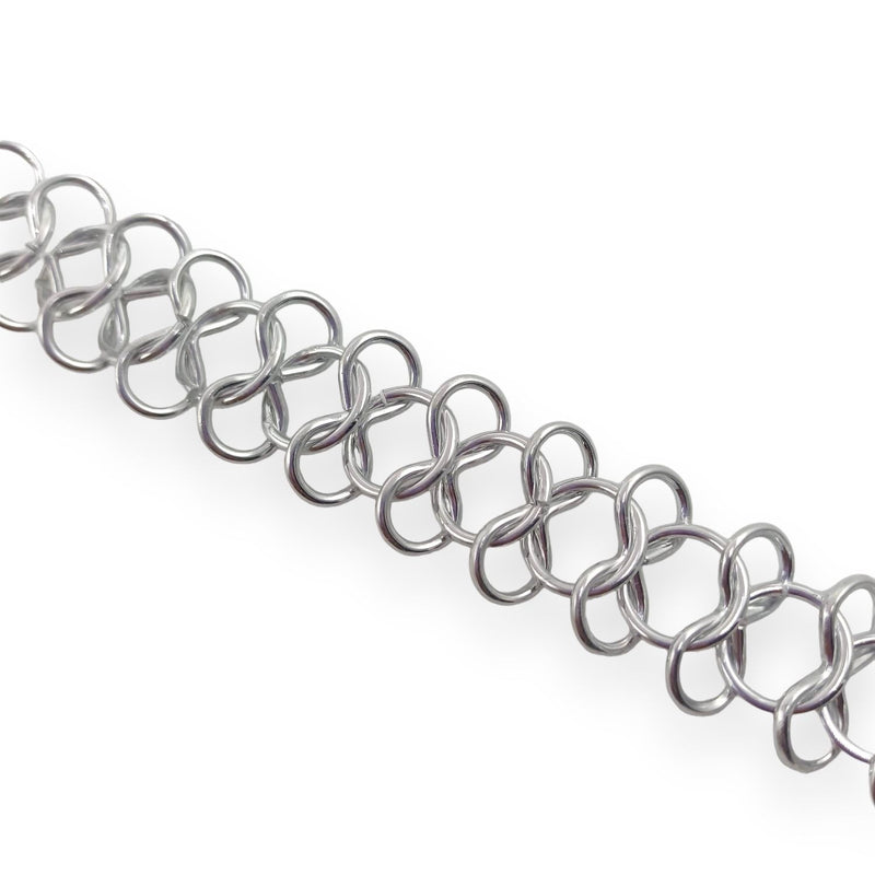 Cadena de Aluminio Plateada 9