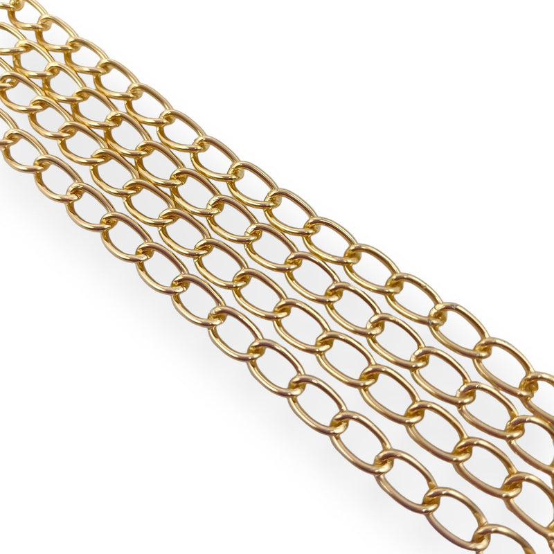 Cadena de Aluminio Dorada 8