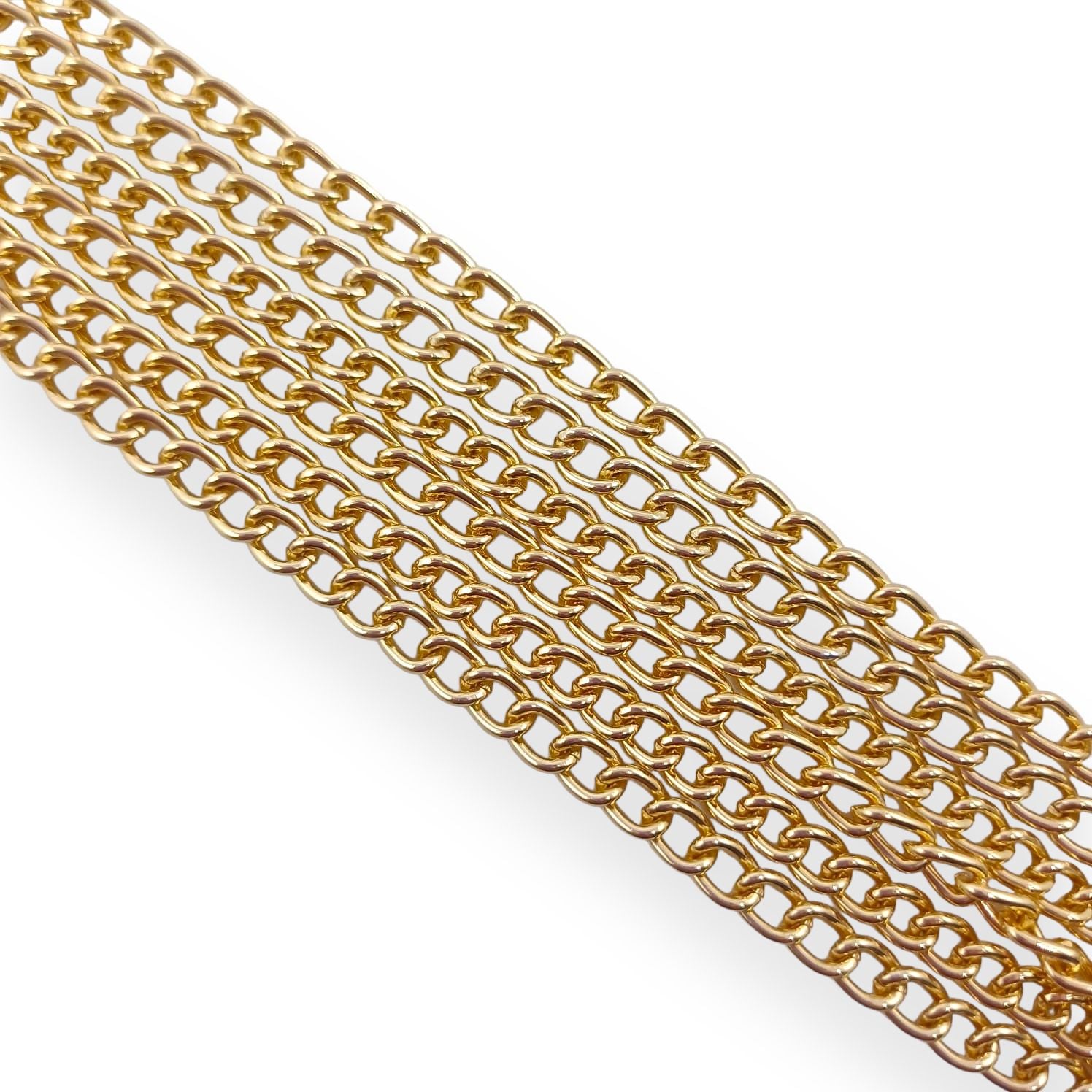 Cadena de Aluminio Dorada 13