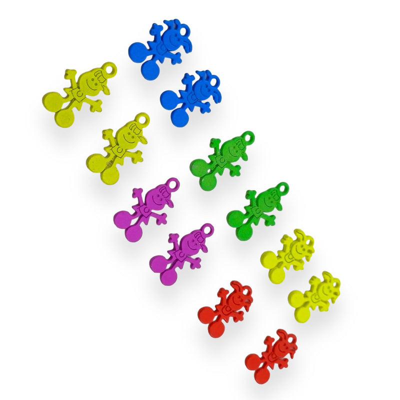 Dije Niño Niña Infantil Metal Esmaltado