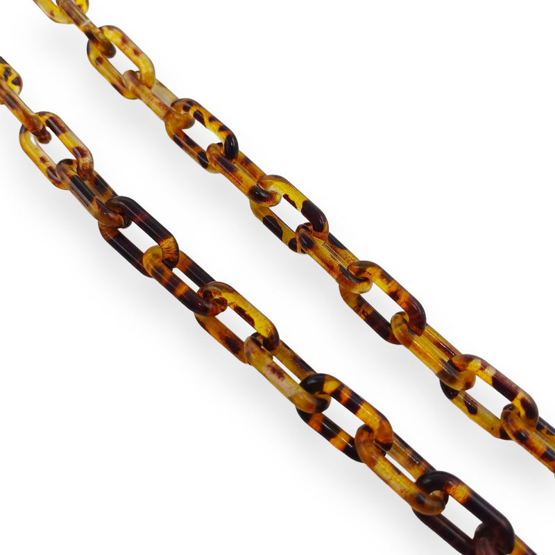 Cadena Gruesa Animal Print de Acrílico