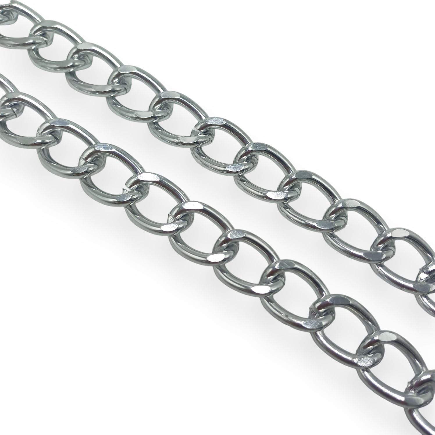 Cadena de Aluminio Plateada 11