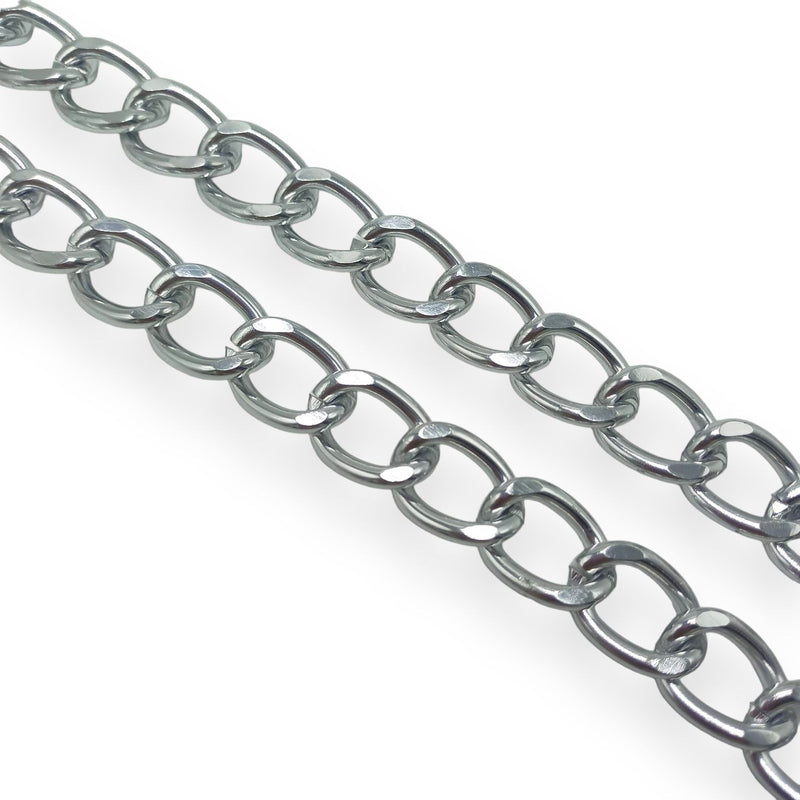 Cadena de Aluminio Plateada 11