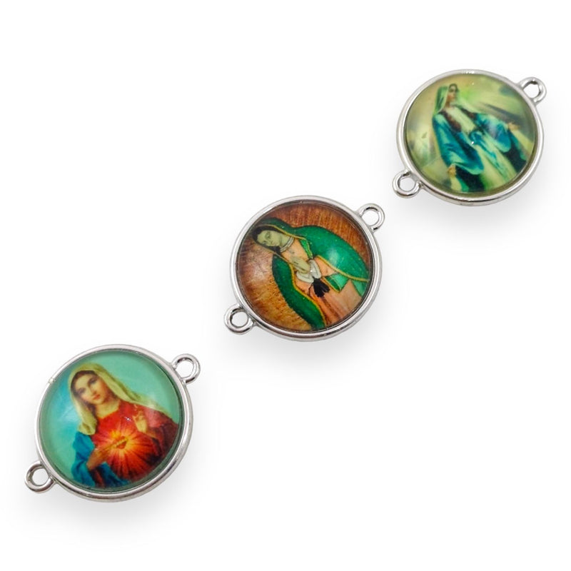 Dije Virgen de Gpe Luneta Doble Ojal Metal