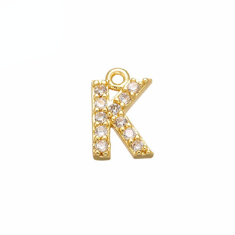 Dije Letra Chapa 18K Dije - Accesorios Rubi