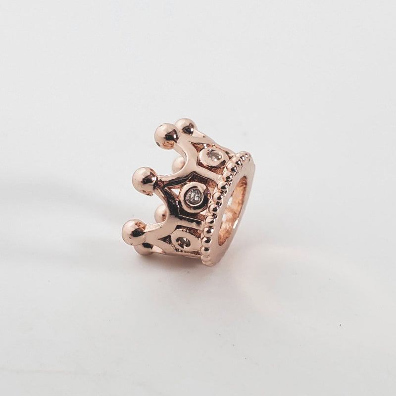 Dije corona 2 micropave con cristal zirconia Dije - Accesorios Rubi
