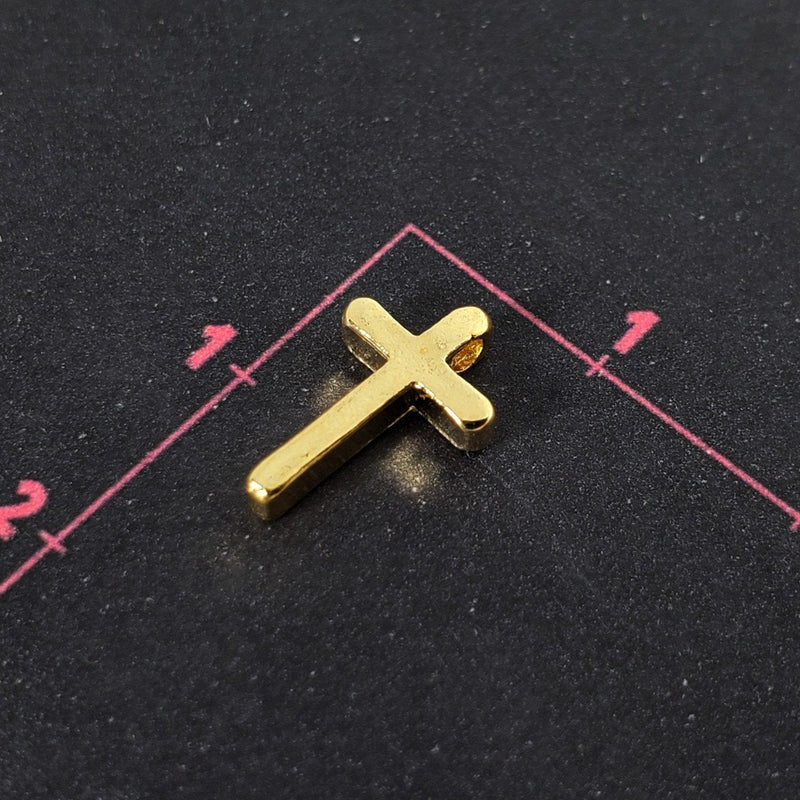 Dije cruz transversal 24K Dije - Accesorios Rubi