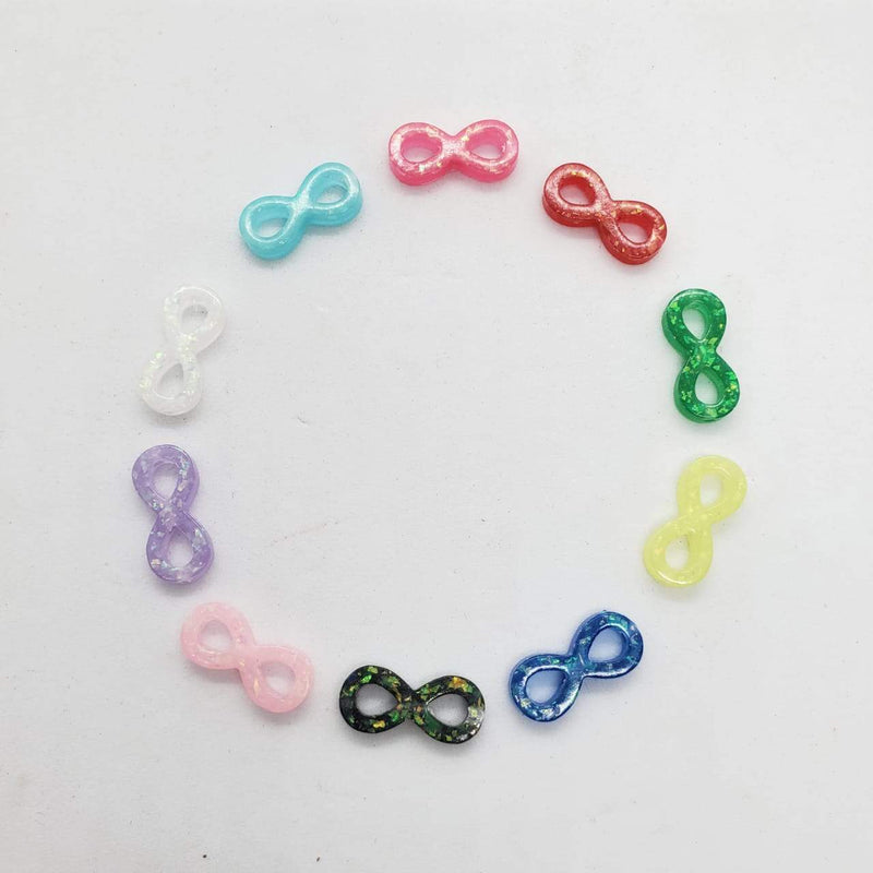 Dije Infinito Transversal de Acrílico acrilicos - Accesorios Rubi